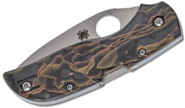 Chaparral Folding Knife 2.8" CTS XHP Satin Plain Blade, Raffir Noble Handle, Lockback C152RNP - Image 2