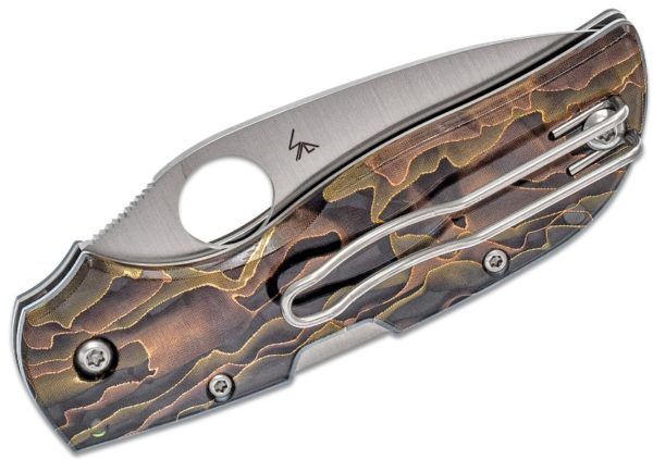 Chaparral Folding Knife 2.8" CTS XHP Satin Plain Blade, Raffir Noble Handle, Lockback C152RNP - Image 3