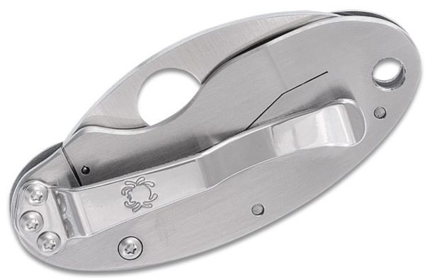 Cricket  Folding Knife 1-7/8" VG10 Satin Plain Blade, Stainless Steel Handle, Frame Lock C29P - Image 3