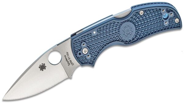 Native 5 Lightweight  Pocket Knife 3" S110V Satin Plain Blade, Dark Blue FRN Handle, Lockback C41PDBL5