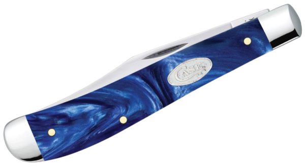 SparXX Blue Pearl Kirinite  Smooth Slimline Trapper Stainless Folding Knife  23445 - Image 2