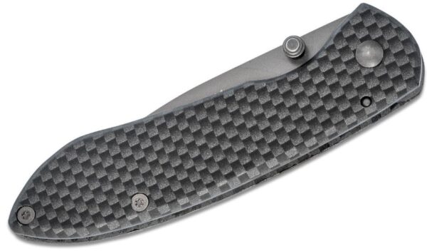 327 Nobleman Frame Lock Knife Carbon Fiber (2.625" Gray) 0327CFS-B - Image 2