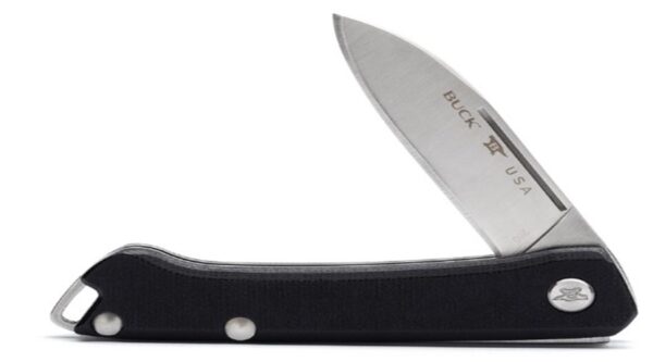 250 Saunter Drop Point Slip Joint Knife Black Micarta 0250BKS-B - Image 4