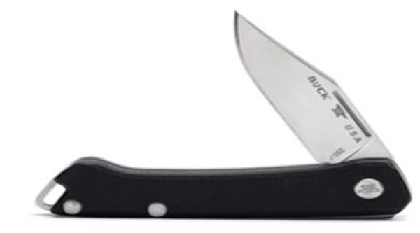 250 Saunter Clip Point Slip Joint Knife Black Micarta 0250BKS1-B - Image 4