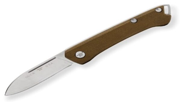 250 Saunter Drop Point Slip Joint Knife Green Micarta 0250GRS-B