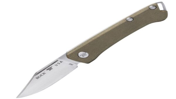 250 Saunter Clip Point Slip Joint Knife Green Micarta 0250GRS1-B