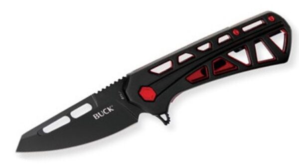 811 Trace Ops Folder Large Black Red Handle Tanto Blade 0811BKS-B