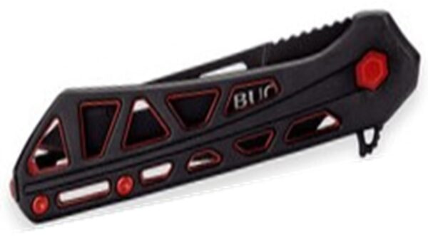 813 Trace Ops Folder Mini Black Red Handle Tanto Blade 0813BKS-B - Image 4