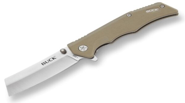 252 Trunk Stainless Steel Folding Knife, Cleaver Blade 0252TNS-B