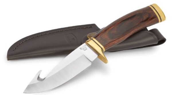 191 Zipper™ Fixed Blade Knife Wood Handle with Sheath 0191BRG-B - Image 2