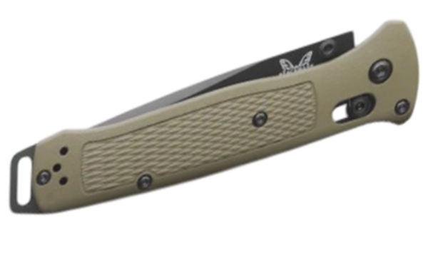 Bailout AXIS Folding Knife 3.38" CPM-S30V Graphite Black Cerakote Tanto Plain Blade, Ranger Green Grivory Handle 537BK-06 - Image 2