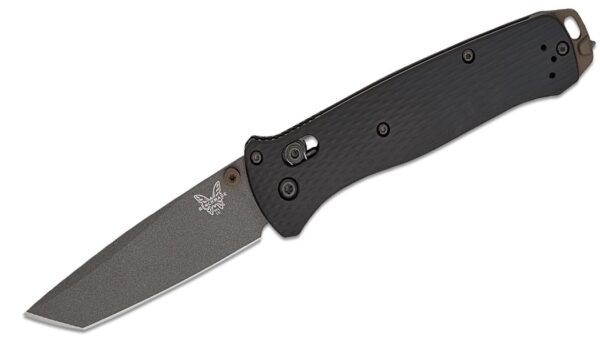 Bailout AXIS Folding Knife 3.38" CPM-M4 Tungsten Gray Tanto Plain Blade, Black Aluminum Handle 537GY-03