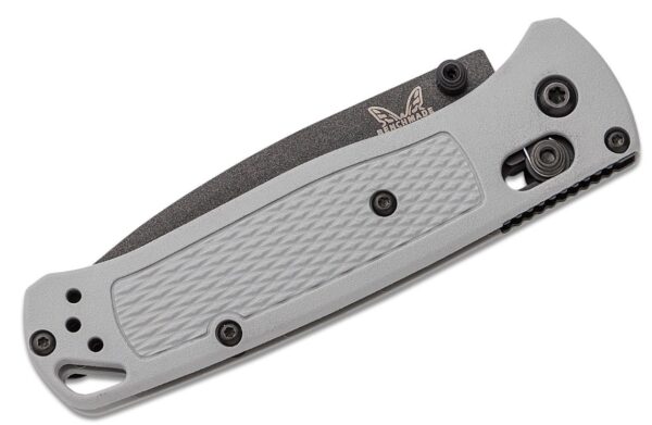 Bugout AXIS Folding Knife 3.24" S30V Gray Cerakote Plain Blade, Storm Gray Grivory Handle 535BK-08 - Image 3