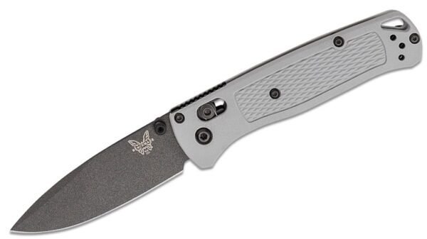 Bugout AXIS Folding Knife 3.24" S30V Gray Cerakote Plain Blade, Storm Gray Grivory Handle 535BK-08