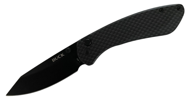 744 Sovereign Button Lock Pocket Knife, Carbon Fiber 0744CFS-B