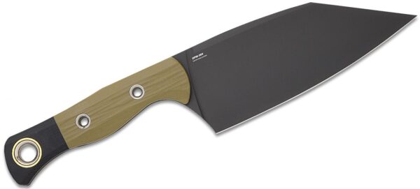 Station Fixed Blade Knife 5.82" CPM-154 Black Clip Point Blade, OD Green G10 Handle with Black G10 Bolsters, Plastic Sheath 4010BK-01 - Image 2