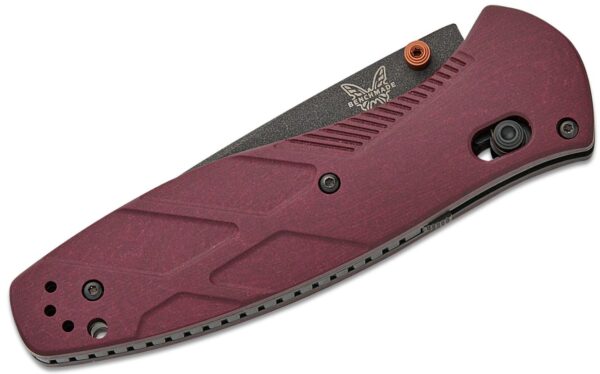 Barrage Assisted Folding Knife 3.6” CPM-S30V Stainless Steel Red Stone Richlite, Drop Point 581BK-04 - Image 3