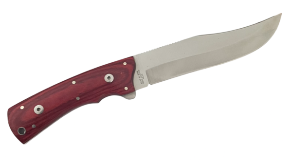 Lion King Premium 302 Satin Fixed Blade Knife Yukon Cherrywood Handle K302UK/CW - Image 2