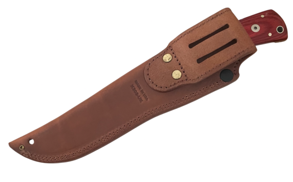 Lion King Premium 302 Satin Fixed Blade Knife Yukon Cherrywood Handle K302UK/CW - Image 3