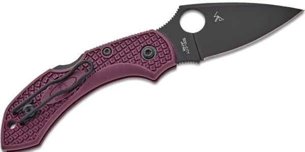 Dragonfly 2 Lightweight Sprint Run Folding Knife 2.28" CTS-PD#1 Black Plain Blade, Burgundy FRN Handle, Lockback  C28BGBKP2 - Image 2