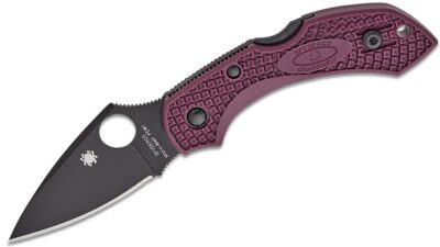 Dragonfly 2 Lightweight Sprint Run Folding Knife 2.28" CTS-PD#1 Black Plain Blade, Burgundy FRN Handle, Lockback  C28BGBKP2