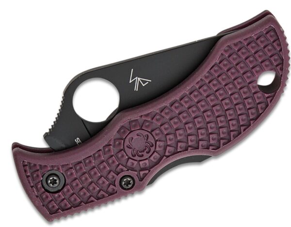 Manbug Sprint Run Folding Knife 1.90" CTS-PD#1 Black Plain Blade, Burgundy FRN Handle, Lockback MBBGBKP - Image 4