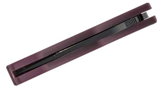 Manbug Sprint Run Folding Knife 1.90" CTS-PD#1 Black Plain Blade, Burgundy FRN Handle, Lockback MBBGBKP - Image 5