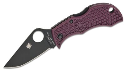 Manbug Sprint Run Folding Knife 1.90" CTS-PD#1 Black Plain Blade, Burgundy FRN Handle, Lockback MBBGBKP