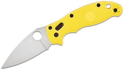 Manix 2 Salt Lightweight Ball Bearing Lock Folding Knife 3.37" Satin CPM-MagnaCut Plain Blade, Yellow FRN Handle C101PYL2