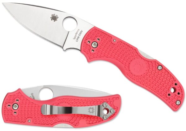 Native 5 Folding Knife 3" S30V Satin Plain Blade, Pink FRN Handle, Lockback  C41PPN5 - Image 5