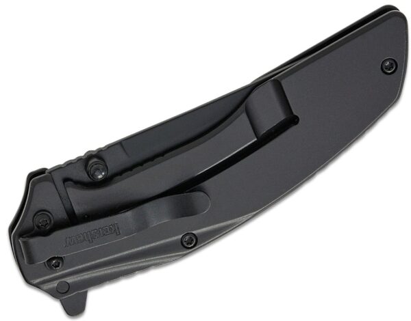 Outright Frame Lock Assisted Flipper Knife 3" Black PVD Upswept Combo Blade, Black G10 and Stainless Steel Handle  8320BLKST - Image 4