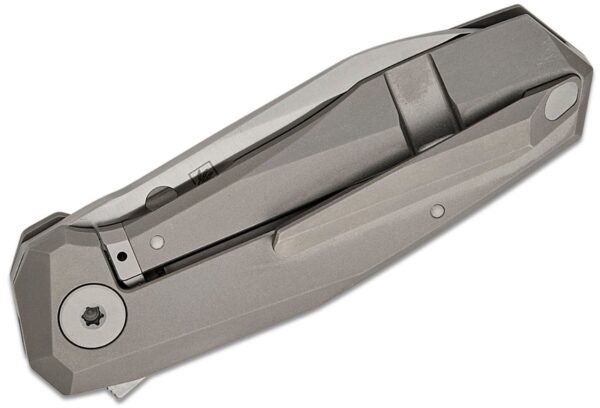 Techno 3 Flipper Knife 2.64" CTS-XHP Satin Plain Blade, Chamfered Titanium Handle, Frame Lock C158TIP3 - Image 4