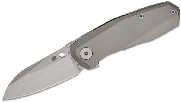 Techno 3 Flipper Knife 2.64" CTS-XHP Satin Plain Blade, Chamfered Titanium Handle, Frame Lock C158TIP3