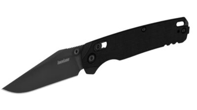 Bel Air DuraLock KVT Folding Knife 3.1" CPM-MagnaCut Black PVD Clip Point Blade, Black G10 Handle, AXIS/Crossbar Lock 6106BLK