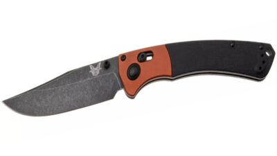 Crooked River Axis Lock Folding Knife 3.4" CPM-MagnaCut Black Stonewashed Clip Point Blade, Black Canvas Micarta Handle 15080BK-04