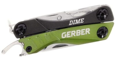 Dime Micro Multi-Tool, Mini Green 12 Tools 31-001132
