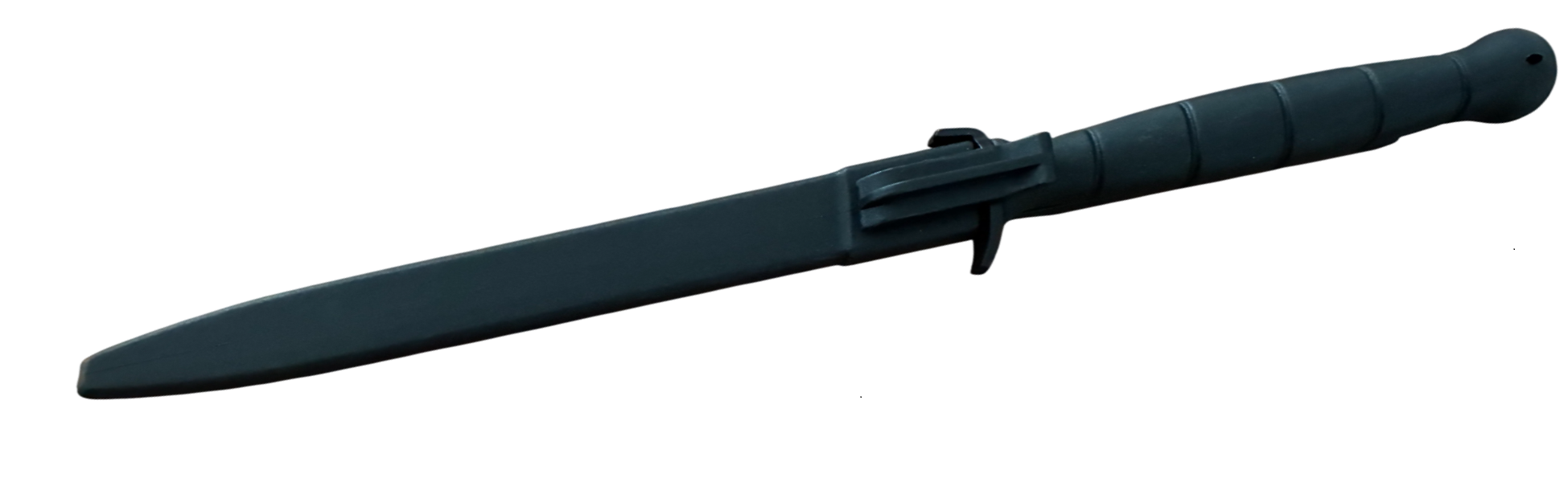 MI220 German Military Combat Fixed Blade Knife, Stainless Steel, Standard Edge, Black Handle HK8482-110P - Image 2