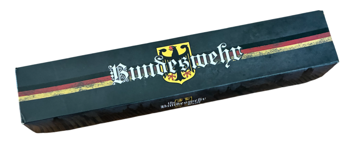 MI220 German Military Combat Fixed Blade Knife, Stainless Steel, Standard Edge, Black Handle HK8482-110P - Image 4