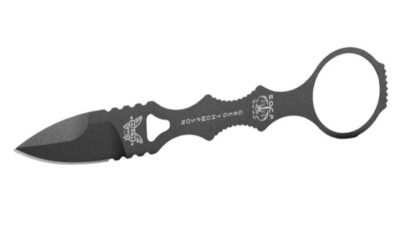 Mini SOCP® Dagger  2.22" Gray Spear Point Blade, Black Injection Molded Sheath 177GY