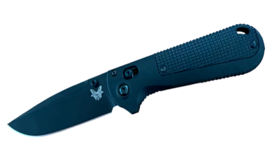 Redoubt AXIS Folding Knife 3.55" CPM-D2 Graphite Black Plain Blade, Black Grivory Handle 430BK-02