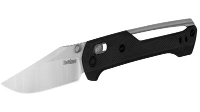 Airspace DuraLock KVT Folding Knife 3" 14C28N Satin Clip Point Blade, Black Glass-Filled Nylon Handle, Reversible Clip, AXIS/Crossbar Lock 2063