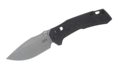 DuraLock Folding Knife 4" M390 Working Finish Drop Point Blade, 3D-Machined Carbon Fiber Handle, AXIS/Crossbar Lock 0203CF